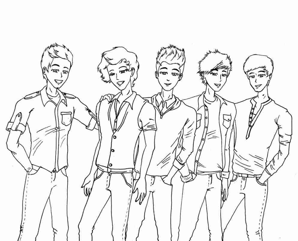 994x804 Download One Direction Coloring Pages Print