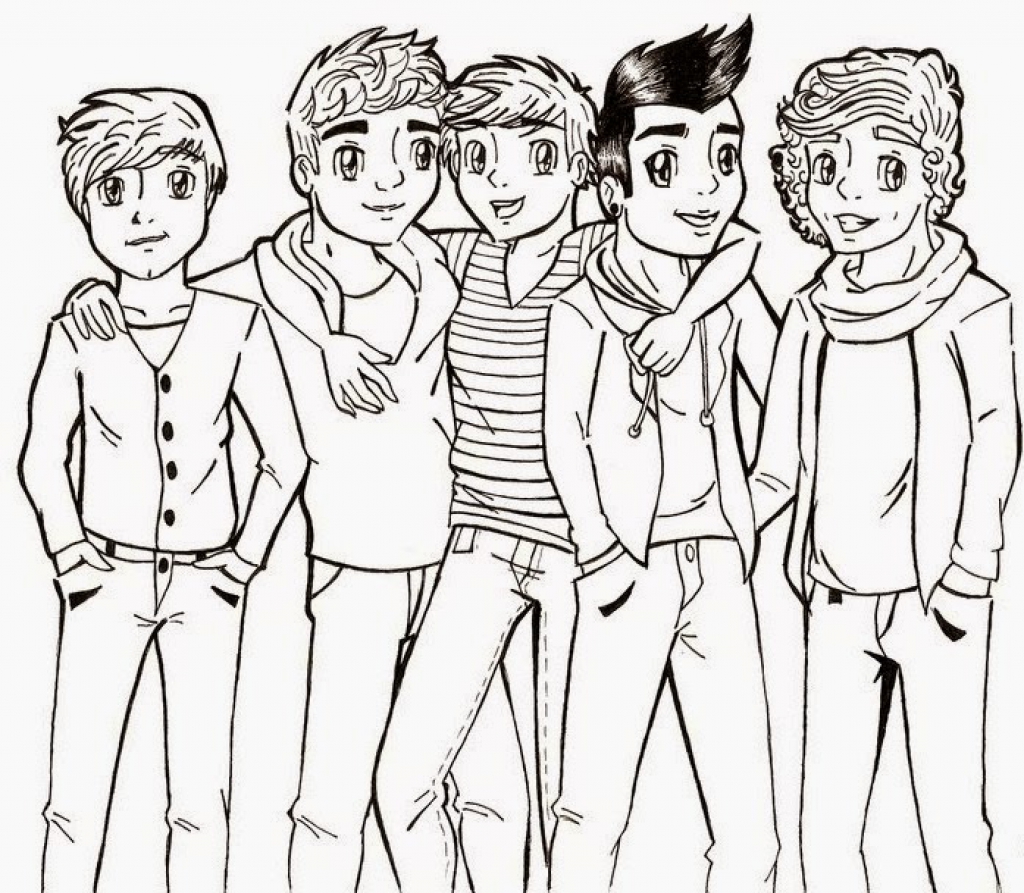1024x893 Best One Direction Printable Coloring Pages Ideas