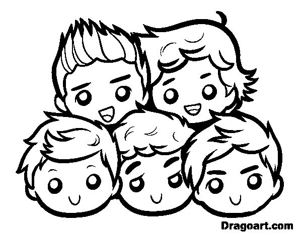 600x470 One Direction Printable Coloring Pages Coloring Page Zone