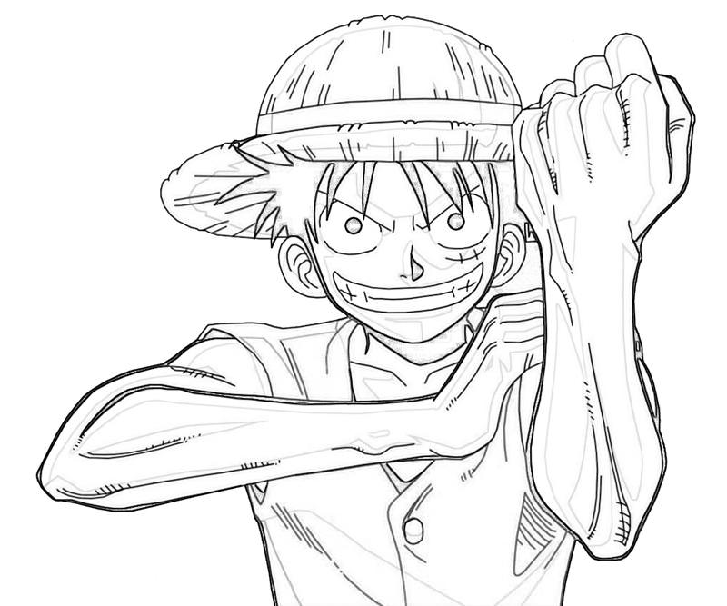 800x667 One Piece Luffy Coloring Pages