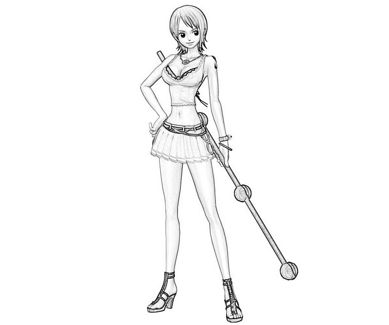 800x667 One Piece Nami Profil How Coloring