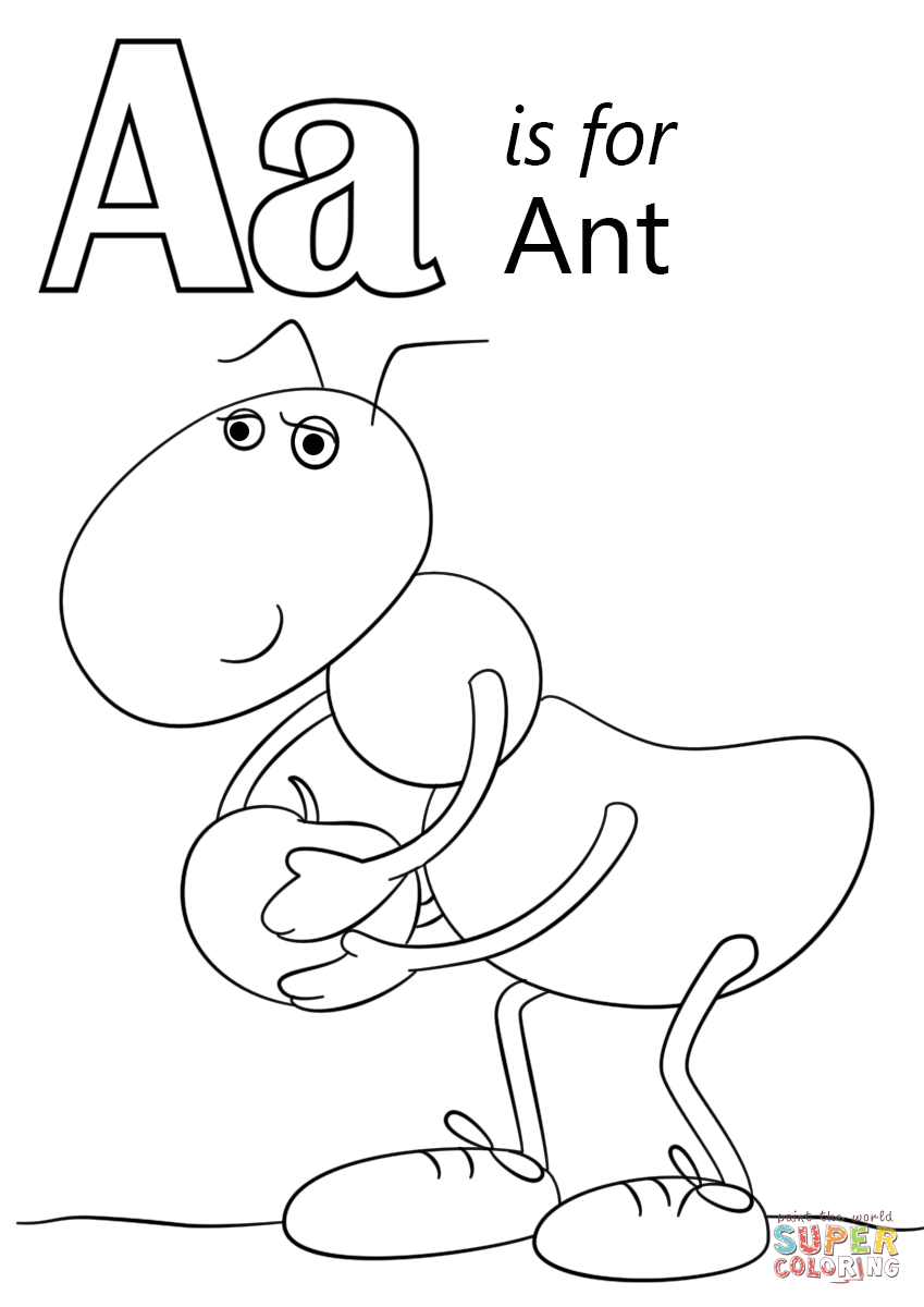 849x1200 Confidential Ant Color Page Letter A Is For Co