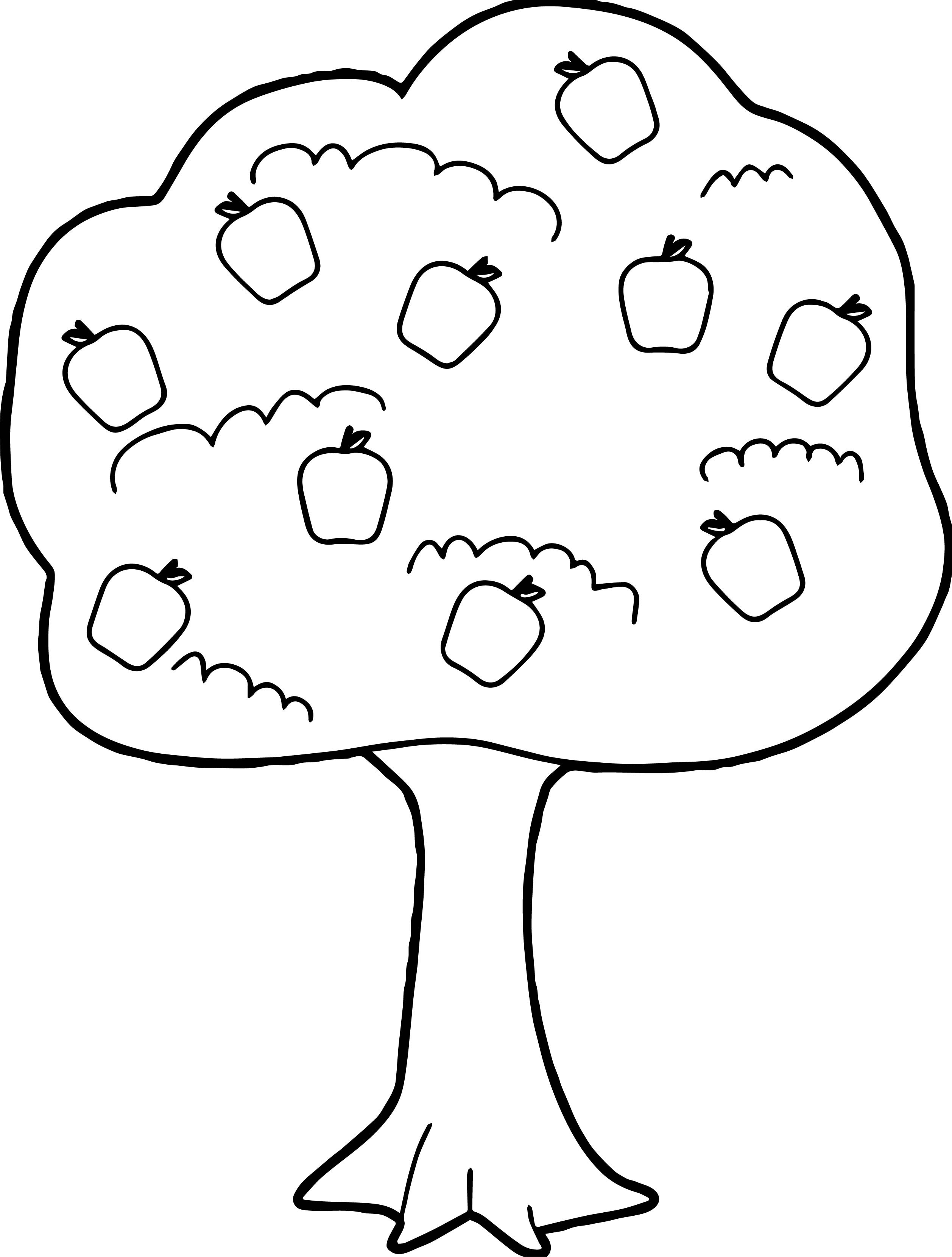 2515x3319 Fruit Tree Coloring Pages Funny To Print Amazing Book Acpra