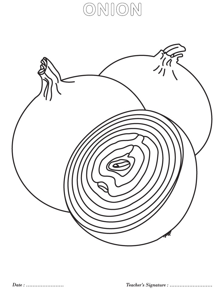 738x954 Onion Coloring Pages