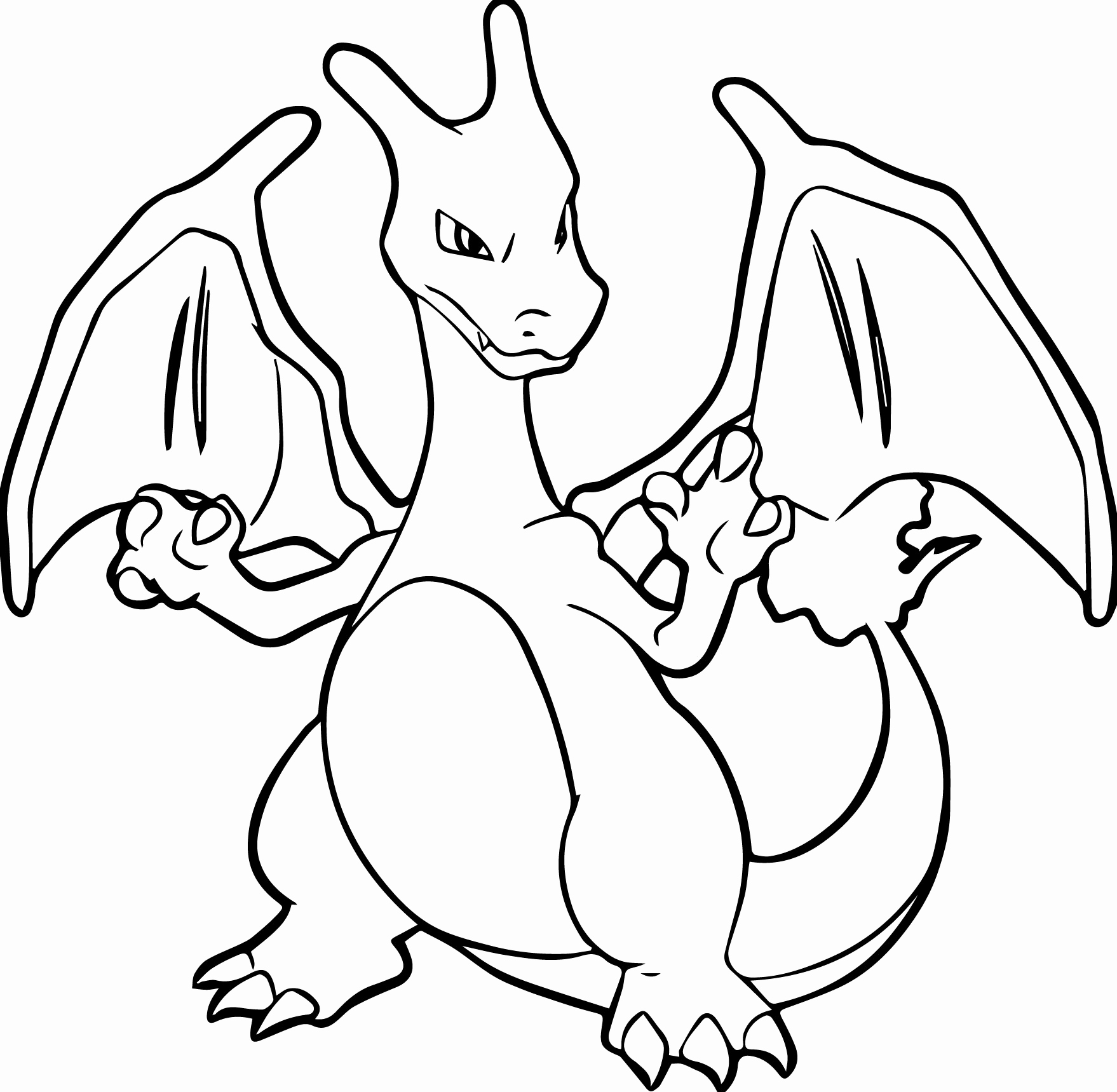 1758x1719 Pokemon Coloring Pages Fire Type Image Charizard Coloring Pages