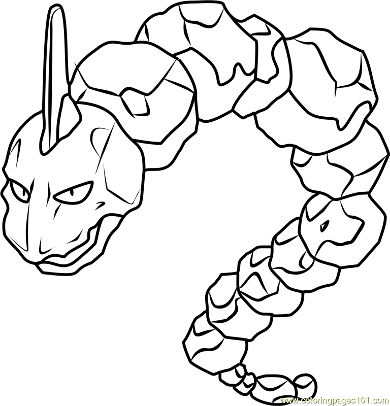 768x800 Pokemon Onix Coloring Pages