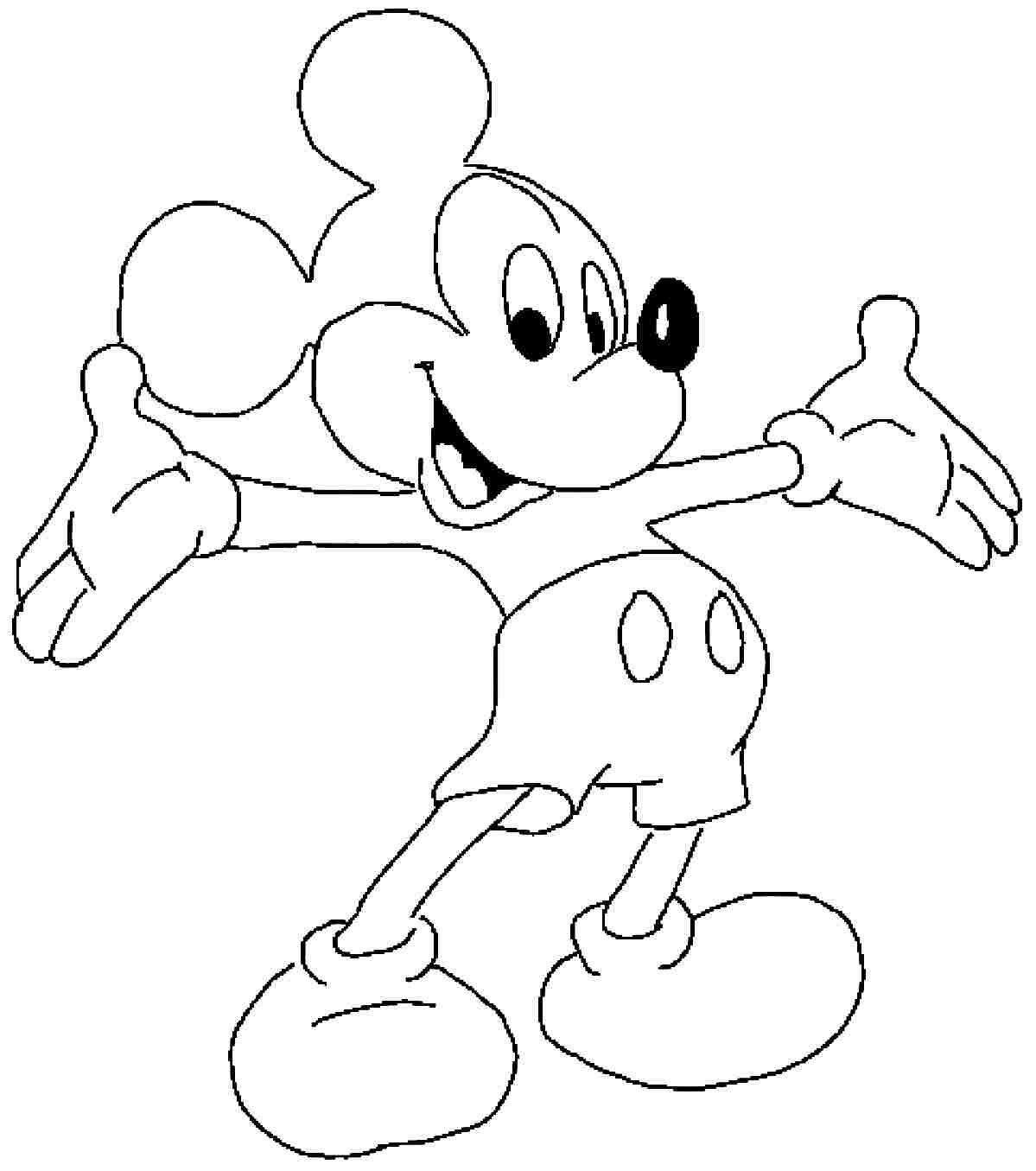 1199x1355 Mickey Mouse Colouring Mickey Mouse Cartoon Images