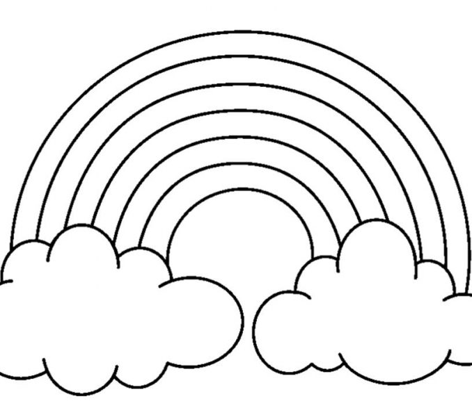 678x600 Rainbow Colouring Pictures Rainbow Color Pages Rainbows