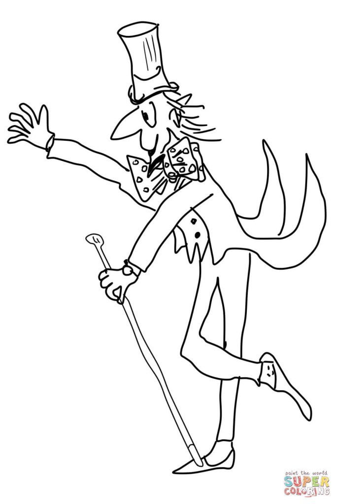684x1024 Willy Wonka Coloring Pages