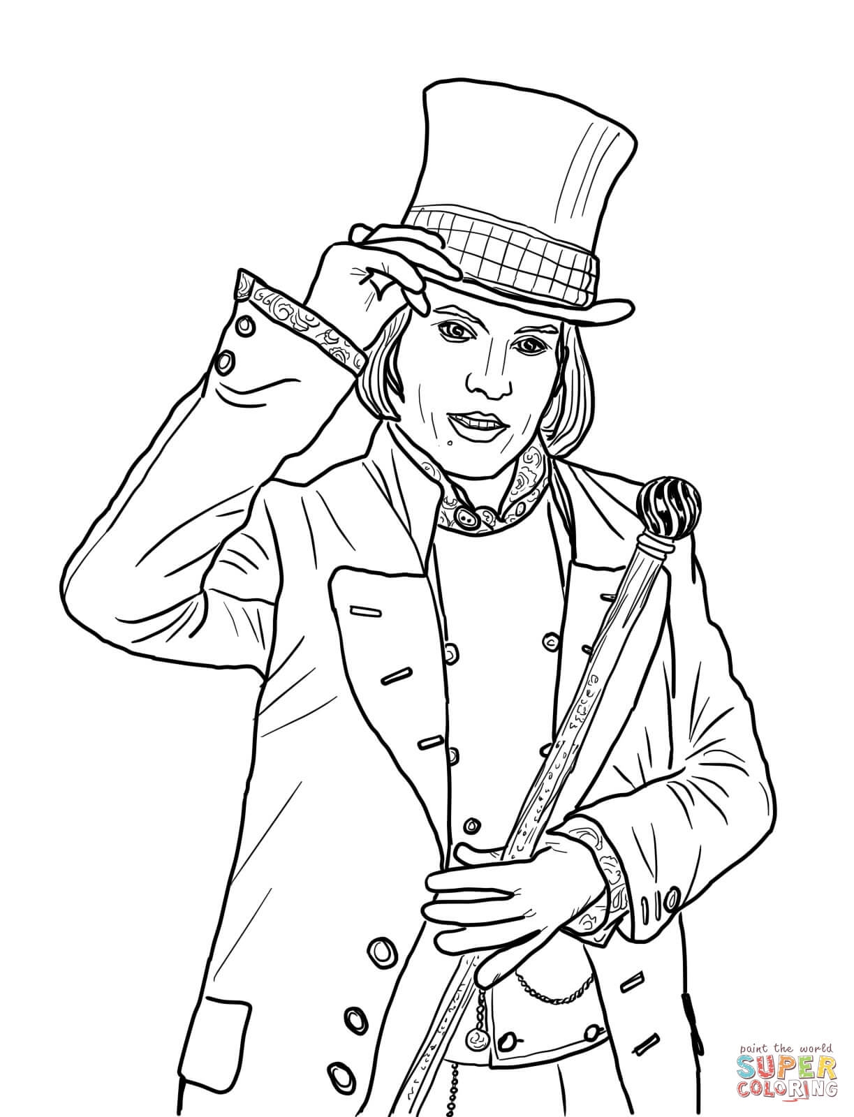 1223x1600 Colorful Willy Wonka Coloring Pages Compilation Free Coloring