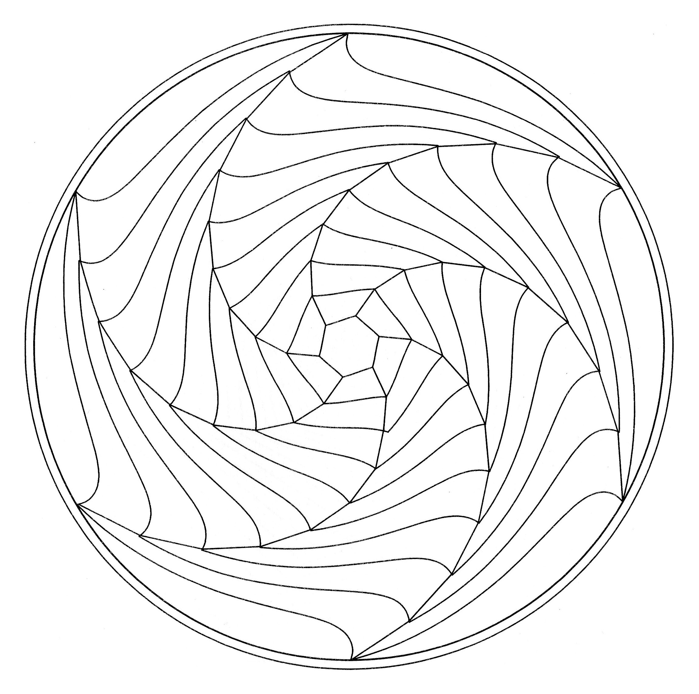 2296x2277 Op Art Coloring Pages For Adults Justcolor Fine Illusion