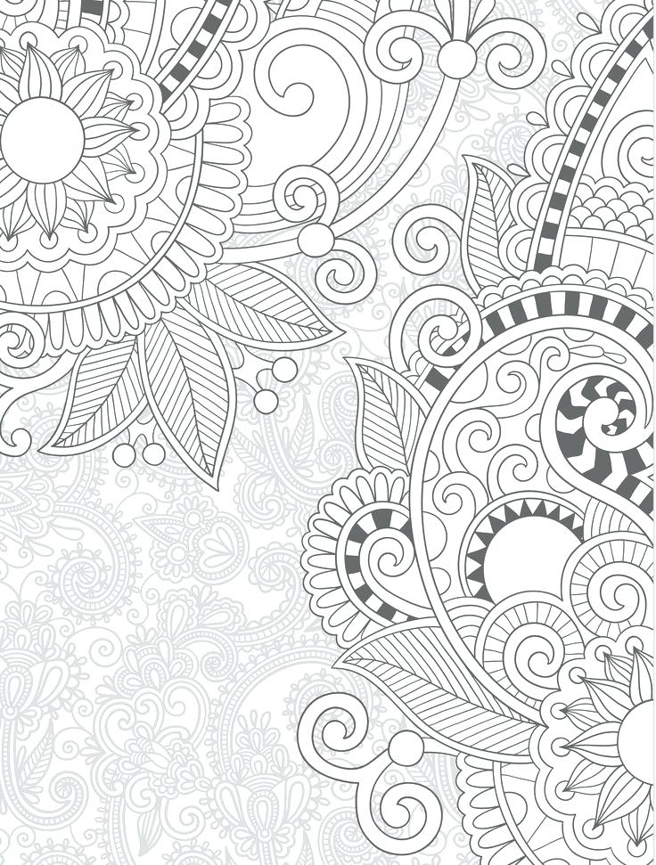 736x971 Astounding Op Art Coloring Pages Floral Free Printable Coloring