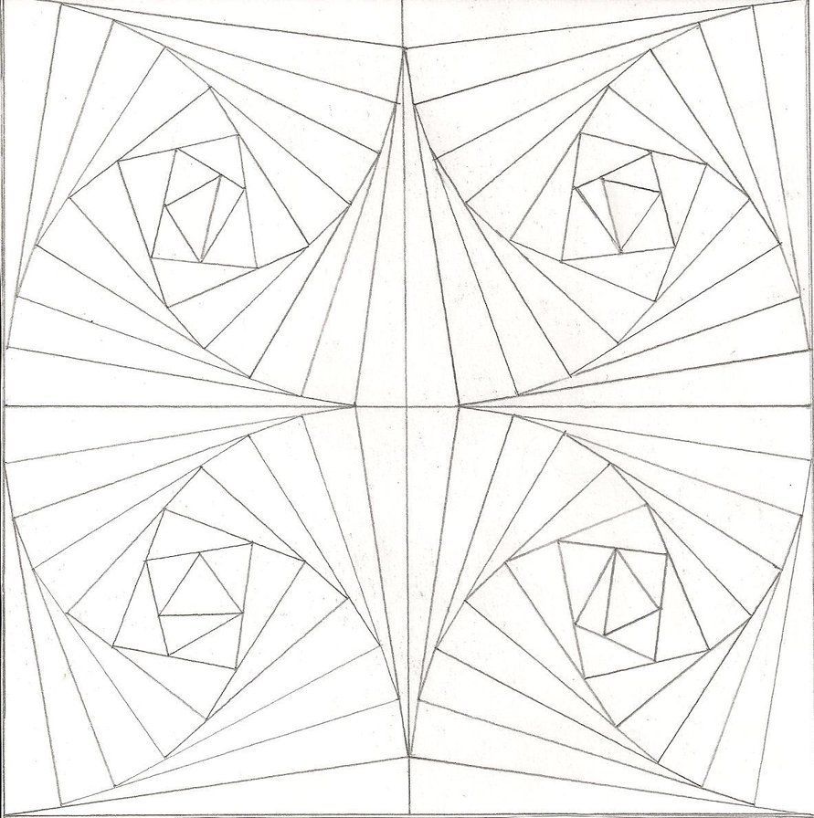 891x896 Optical Illusion Coloring Pages