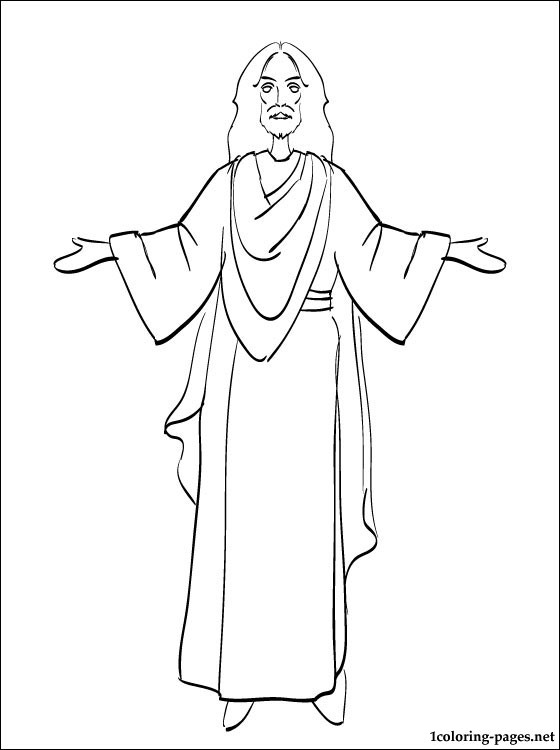 560x750 Jesus Coloring Page For Easter Coloring Pages