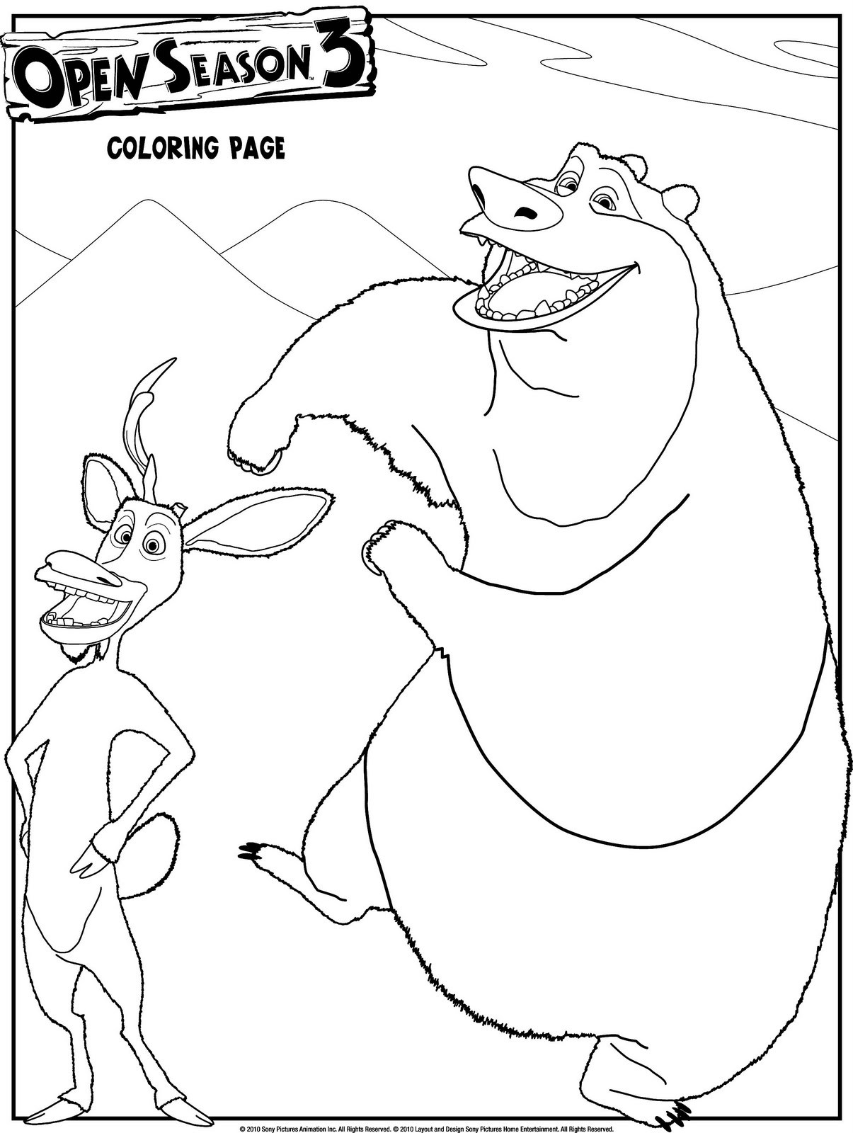 1205x1600 Open Season In Forest Coloring Pages For Kids Inspirational Free