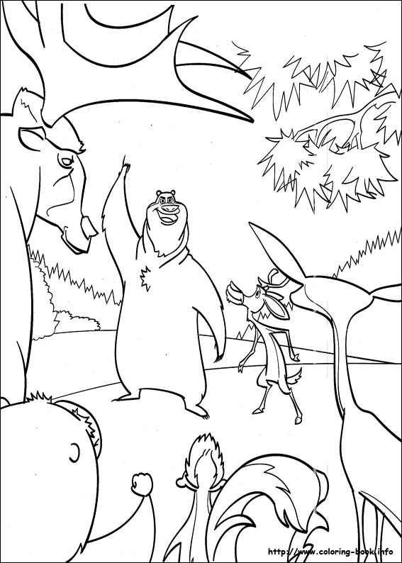 567x794 Open Season Coloring Picture