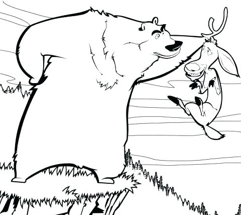 480x427 Open Season Coloring Pages