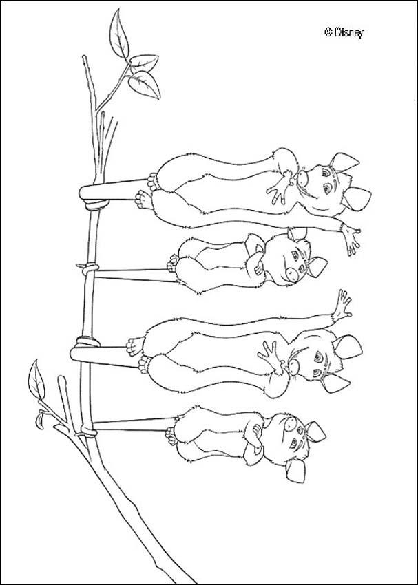 607x850 Opossum Family Coloring Pages