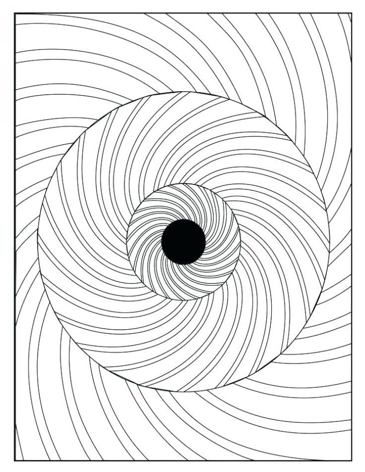 728x942 Free Optical Illusion Coloring Pages