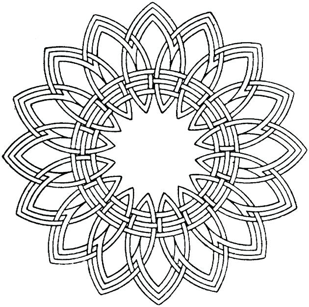 630x625 Geometric Coloring Pages Printable Geometric Coloring Pages