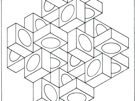 440x330 Optical Illusions Coloring Pages For Adults Illusion Page Free
