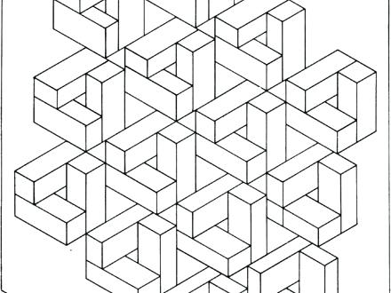 440x330 Optical Illusions Coloring Pages Optical Illusion Coloring Page