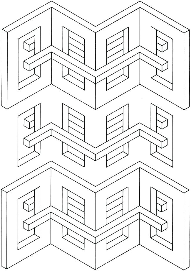 650x919 Illusion Coloring Pages
