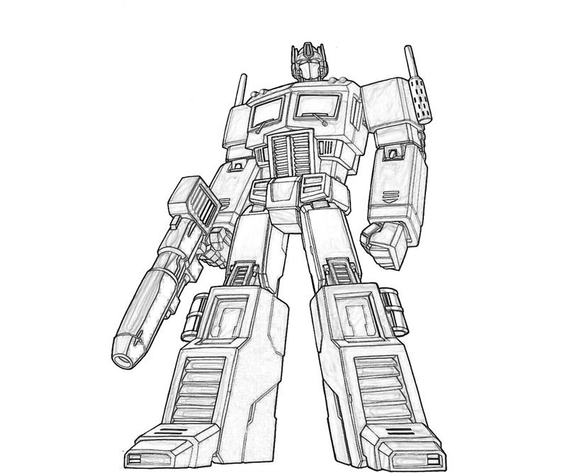 800x667 Transformers Optimus Prime Coloring