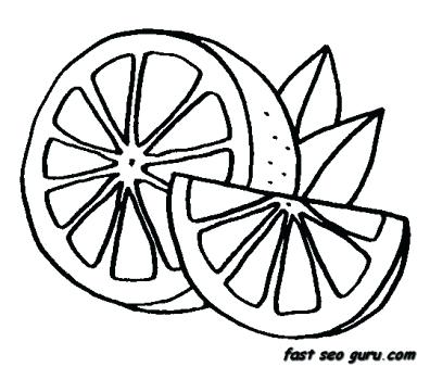 396x338 Orange Coloring Page Print Out Fruits Orange Colouring Book Pages