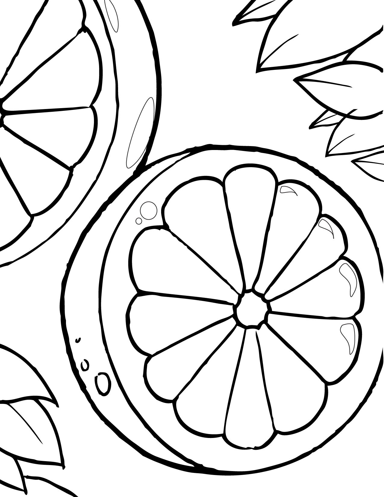 1275x1650 Blood Orange Coloring Page