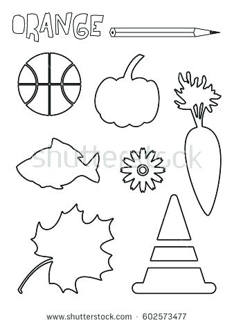 338x470 Orange Coloring Page