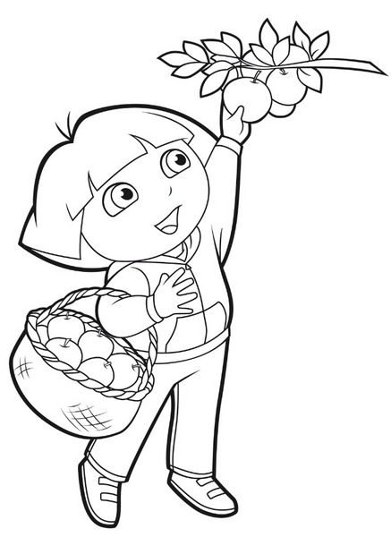 437x600 Olivia Apple Orchard Coloring Pages
