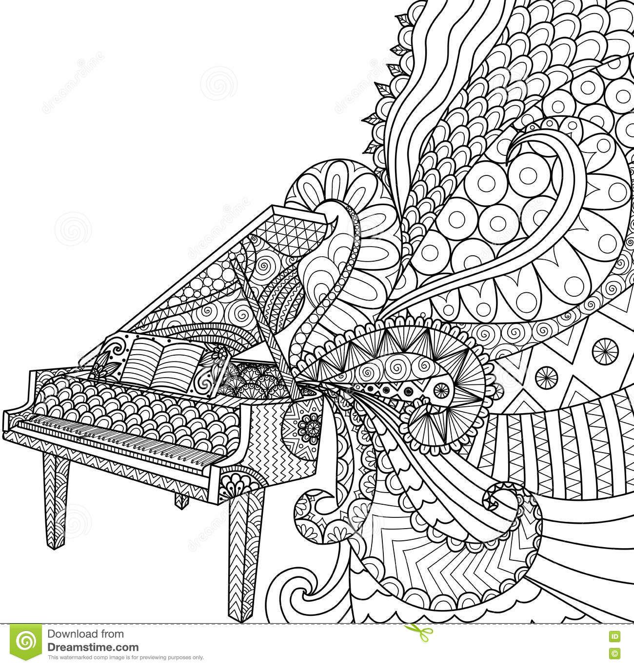 1300x1369 Orchestra Coloring Pages