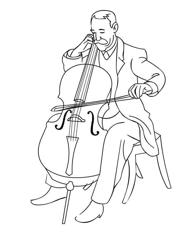600x776 Orchestra Coloring Pages Infoguide Club