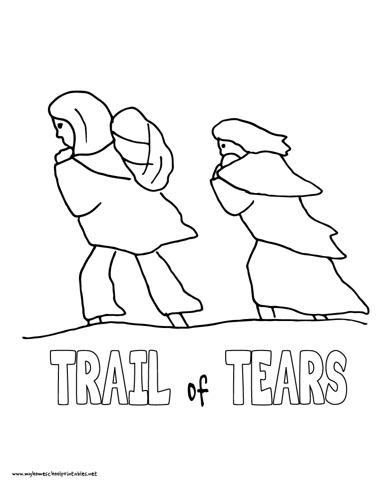 765x990 Trail Of Tears Coloring Page
