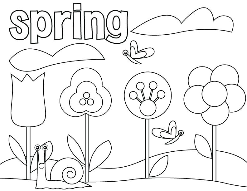 792x612 Free Spring Coloring Pages Exquisite Spring Coloring Pages