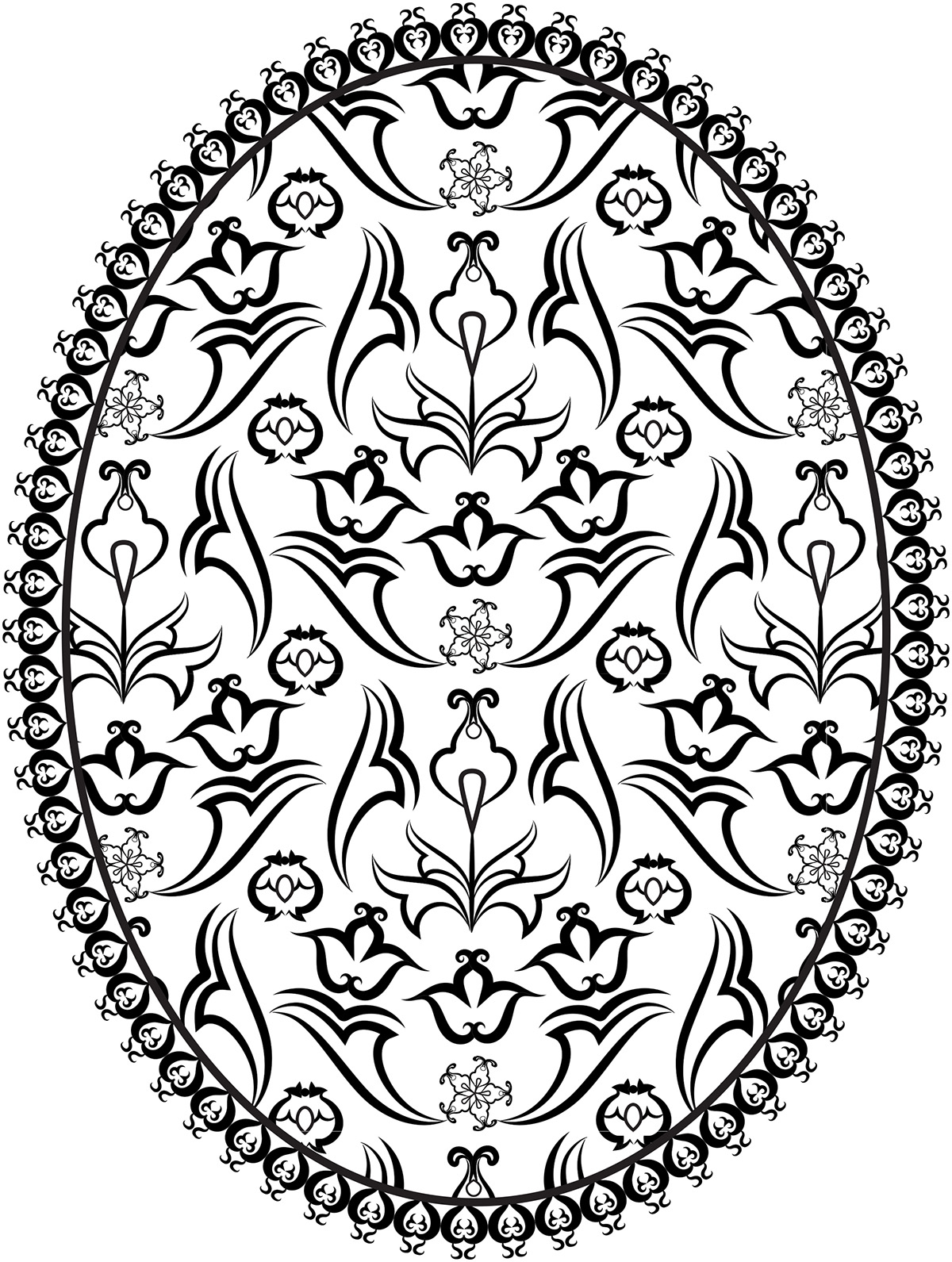1200x1591 Adult Coloring Pages With Oriental Motifs On Behance