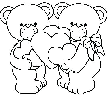 456x400 Free Valentine Coloring Pages