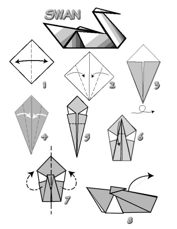 580x751 Free Coloring Pages Simple Origami Swan Coloring Pages