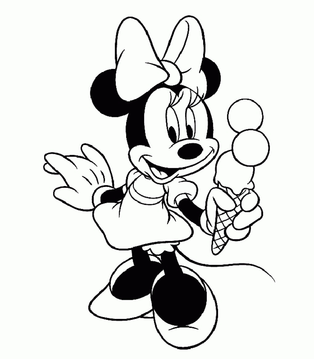 1020x1166 Minnie Mouse Coloring Pages Free Cartoons Coloring