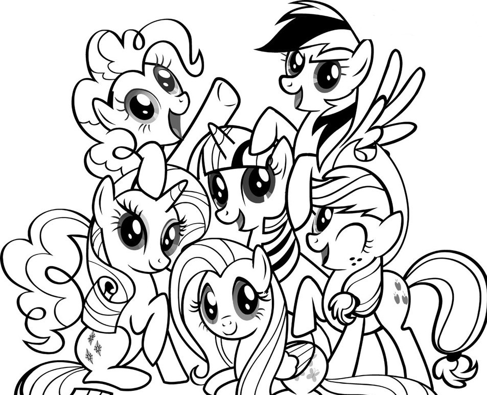 953x773 My Little Pony Coloring Page