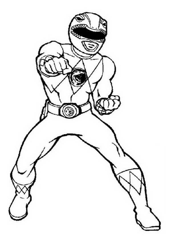 600x840 Power Rangers Deathly Punch Coloring Page Color Luna