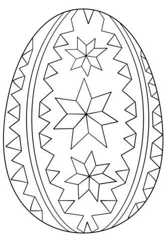 333x480 Ornate Easter Egg Coloring Page From Easter Eggs Category Select