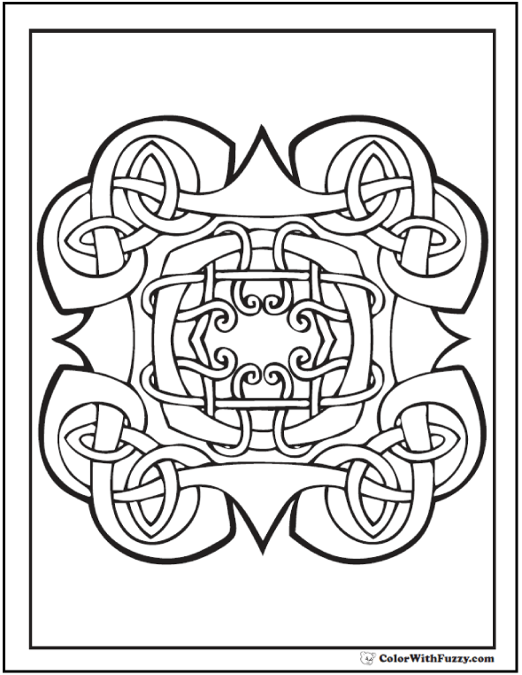 590x762 Celtic Coloring Pages Irish, Scottish, Gaelic Celtic Knot