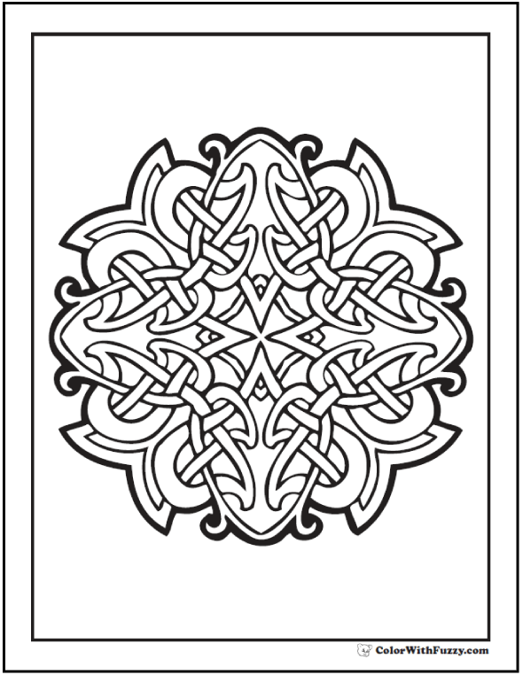 590x762 Celtic Coloring Pages Irish, Scottish, Gaelic