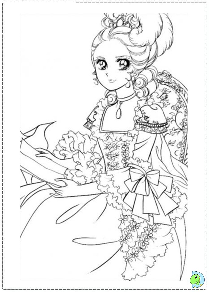 691x960 Coloring Page Lady Oscar