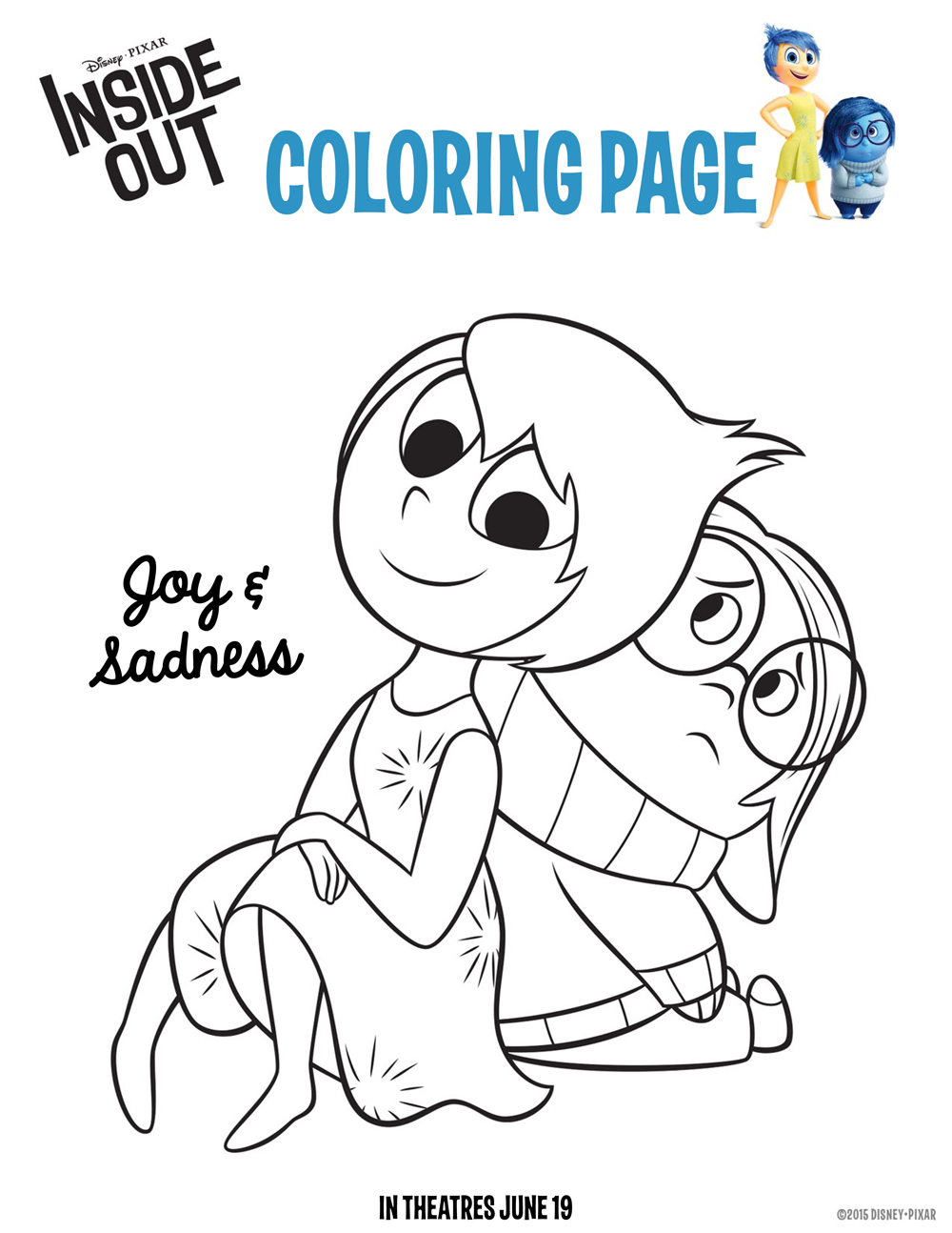 1000x1294 Disney's Inside Out Coloring Pages