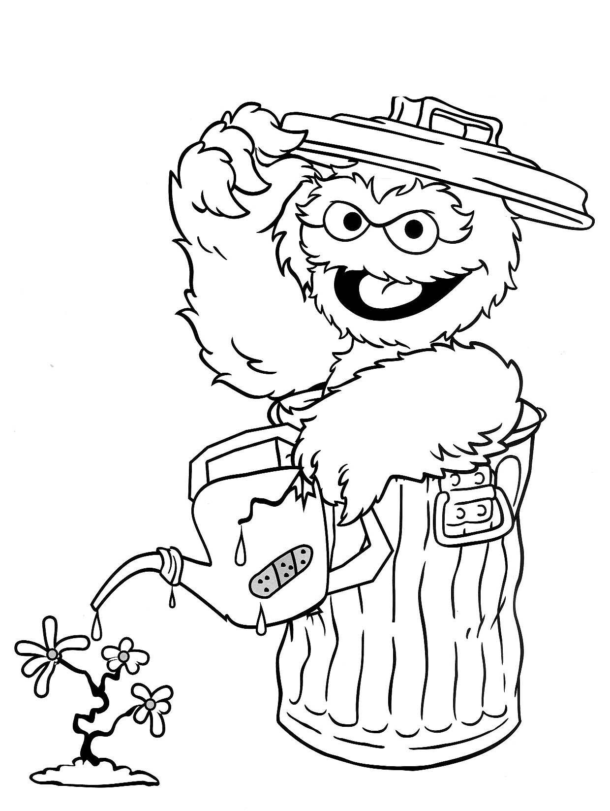 1240x1647 Sesame Street Coloring Pages