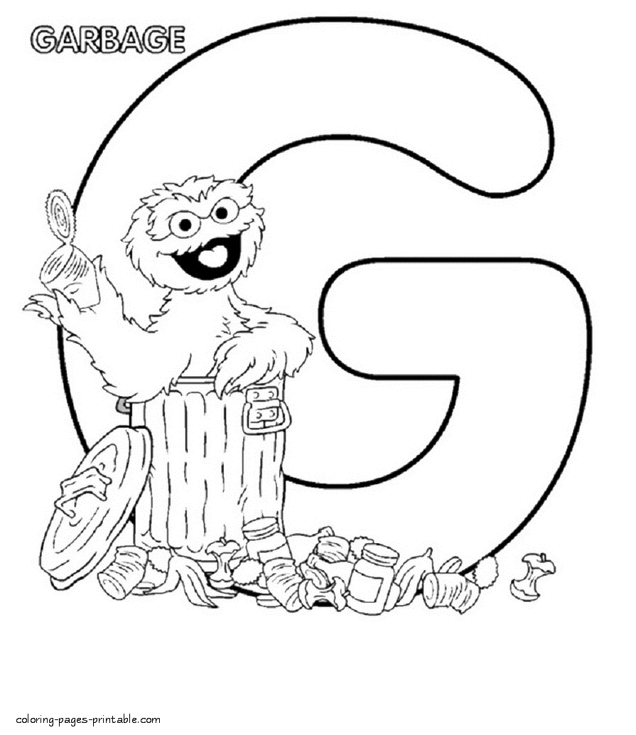 895x1034 Oscar The Grouch Coloring Pages Gallery Free Coloring Sheets