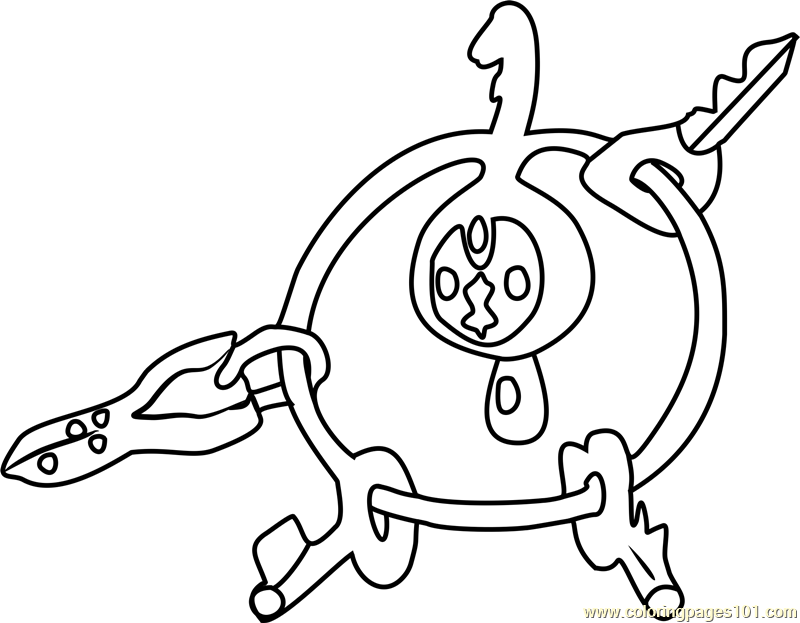 800x623 Klefki Pokemon Coloring Page
